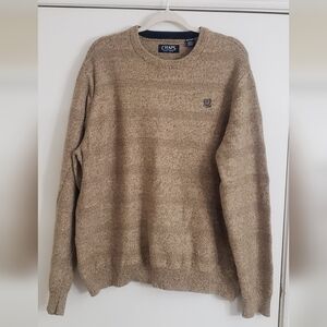 Chaps Men's Beige Crewneck Sweater